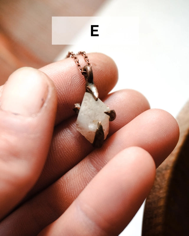 Collana con quarzetto grezzo